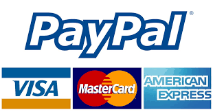 Payment 100% secure with Visa, Mastercard, American Express, Paypal 